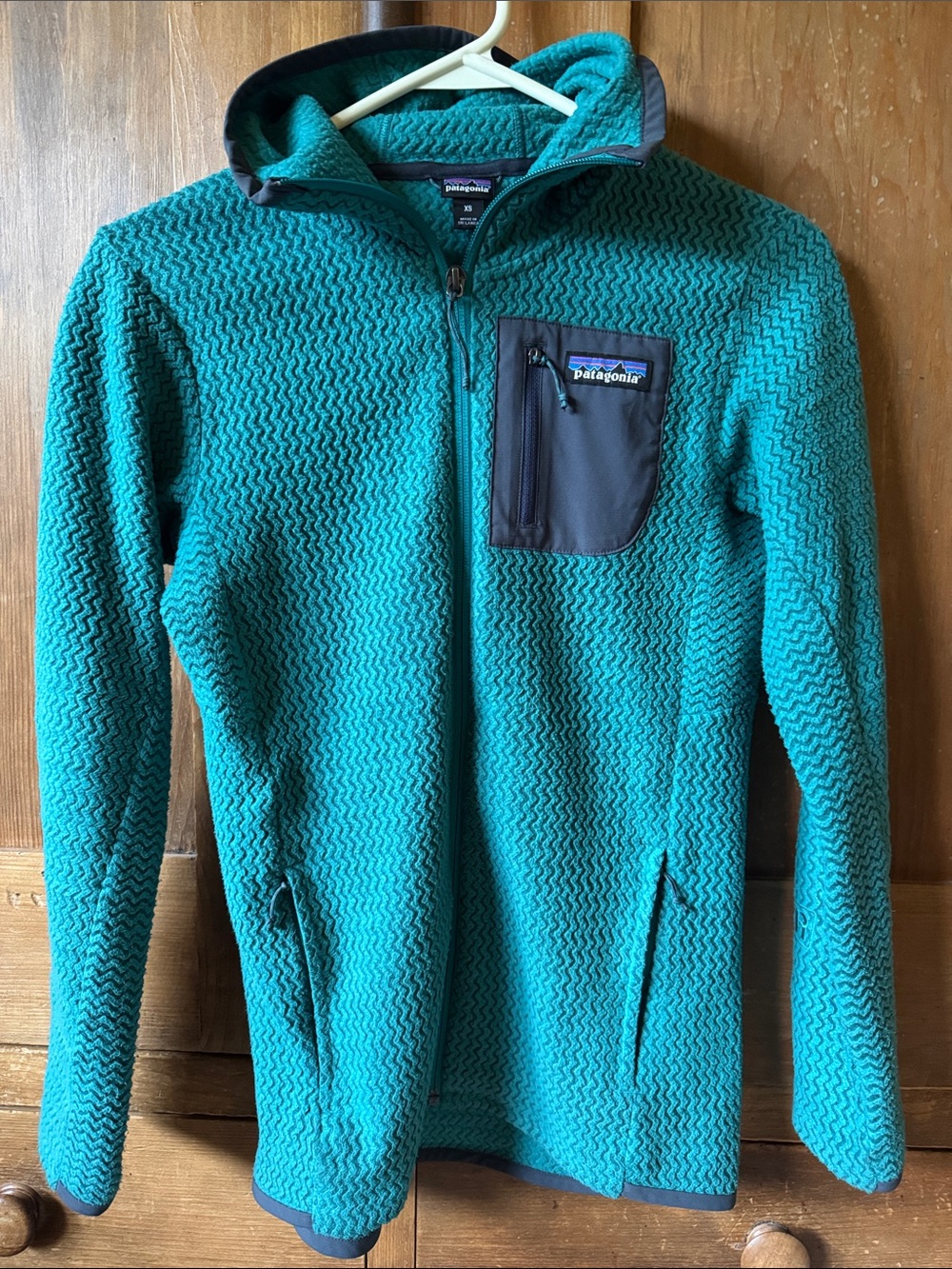 Patagonia Teal R1 full zip Fleece Jacket